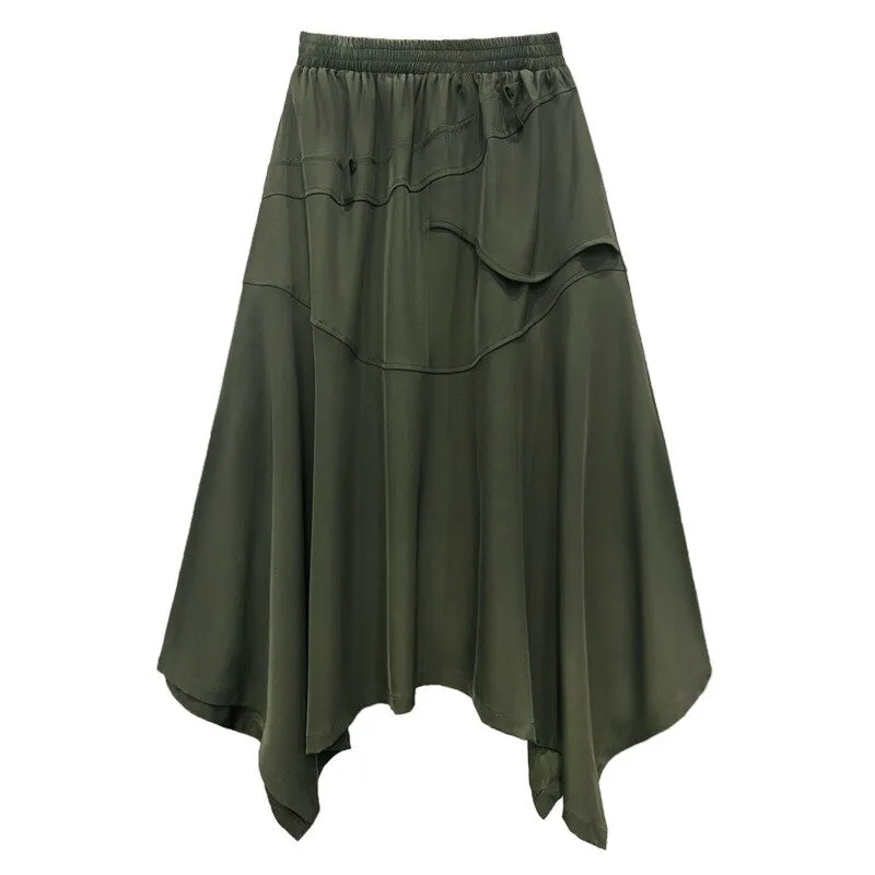 shibuya element | Asymmetrical Long Skirt