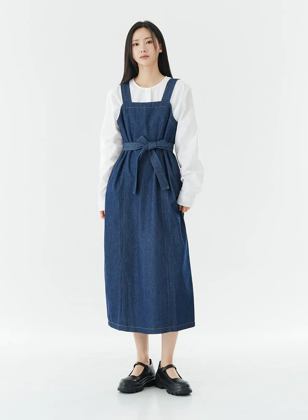 Sleeveless Denim Maxi Dress OG25