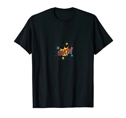 Snap T-shirt Cartoon Comic Boom Gift Tee for everyone