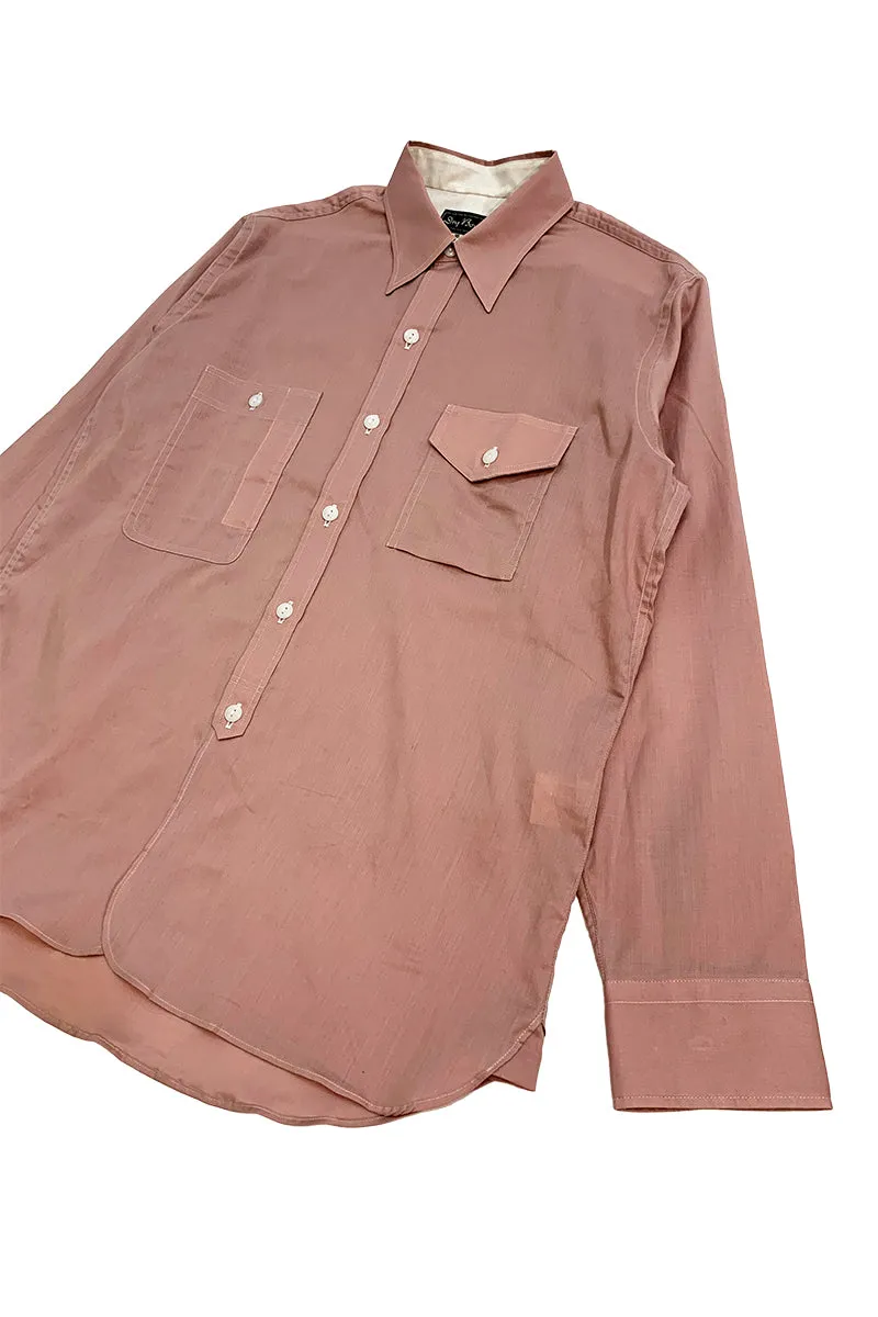 Solid Herringbone Work Shirt