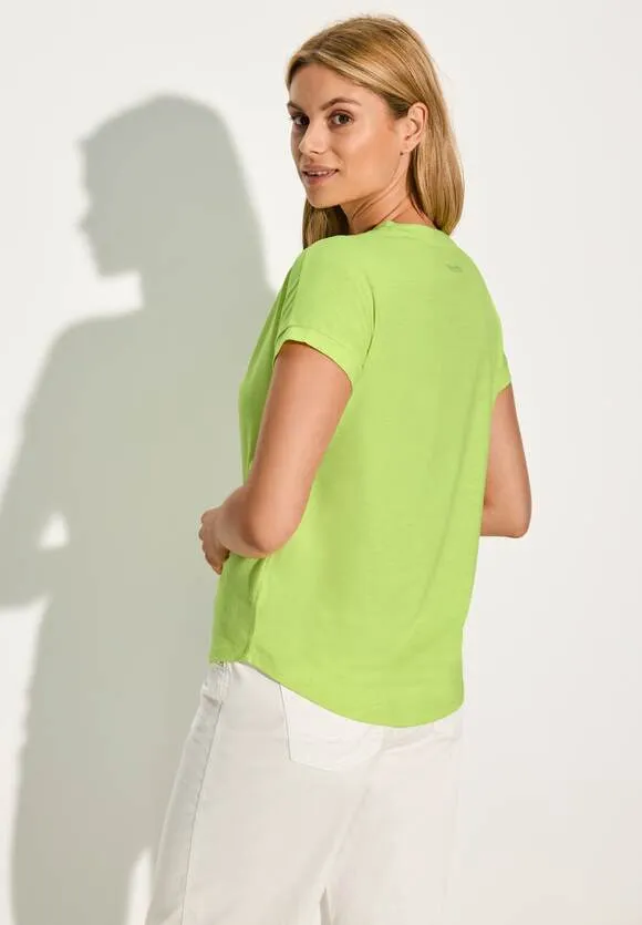 Sparkle T Shirt in Blue or Lime green Cecil 321644