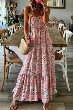 Stacy Boho Floral Maxi Dress