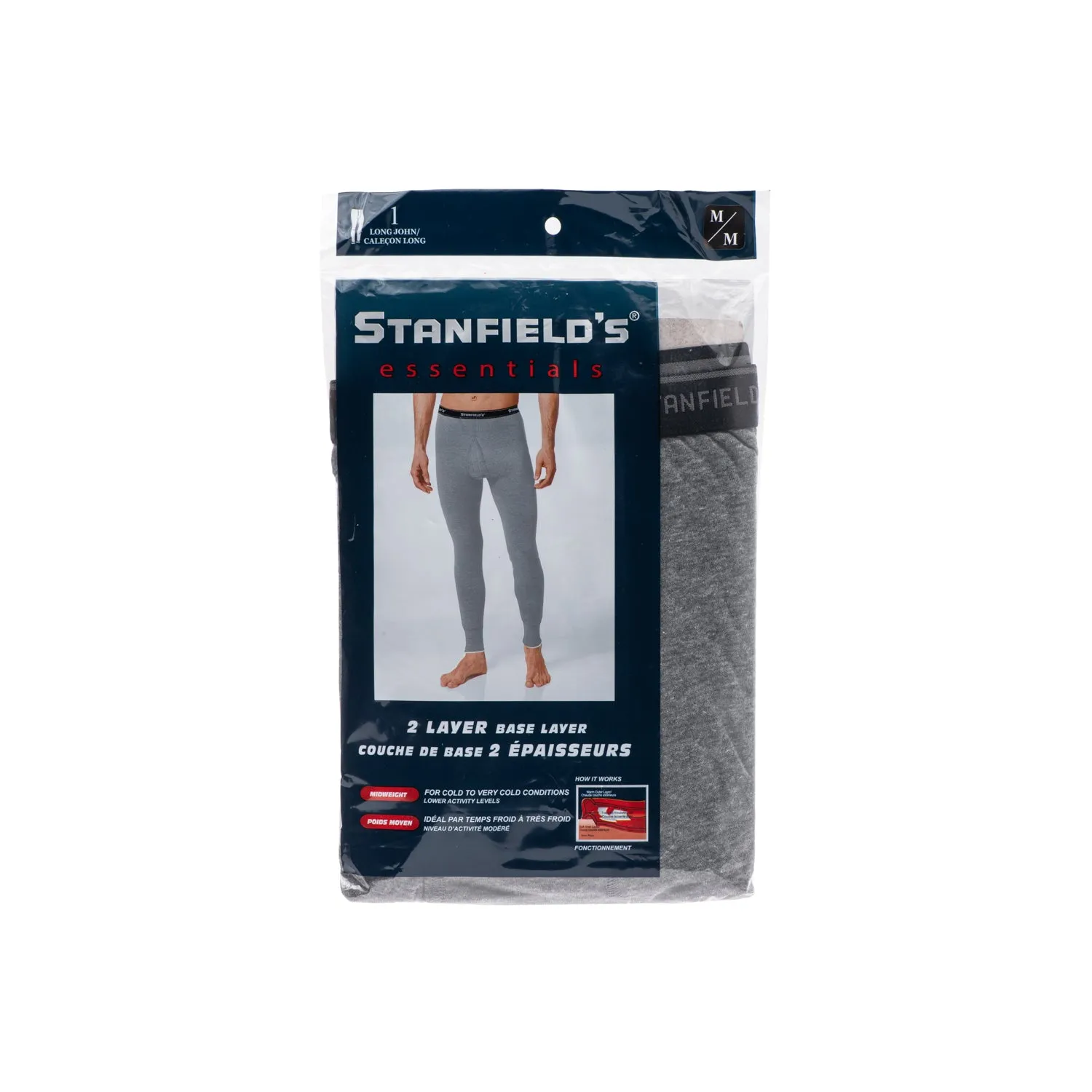 Stanfield's Essentials Men's 2 Layer Thermal Long Johns - U9546