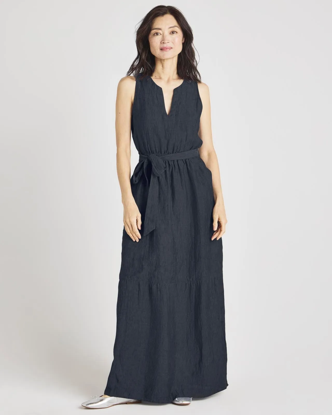 Stella Linen Maxi Dress