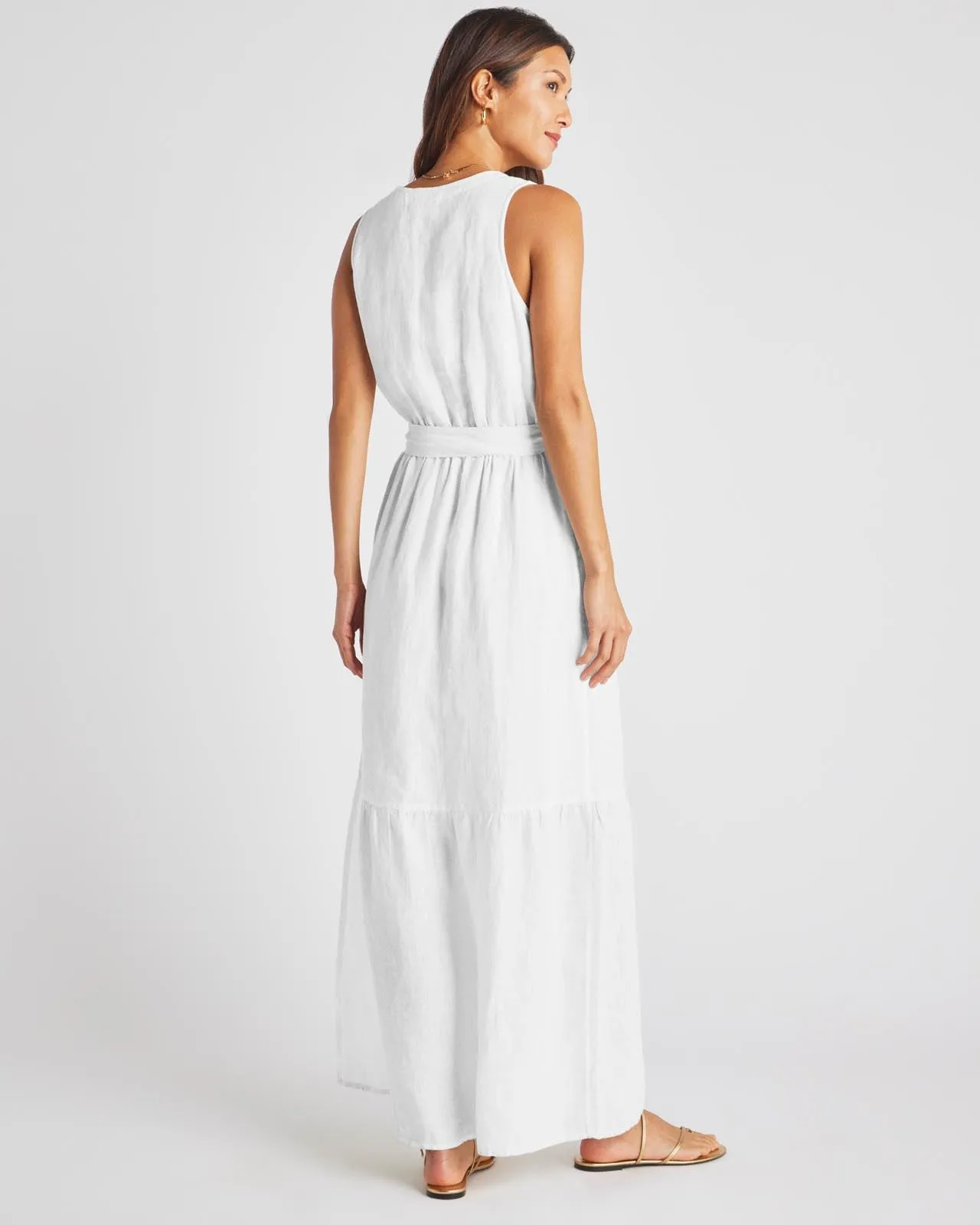 Stella Linen Maxi Dress