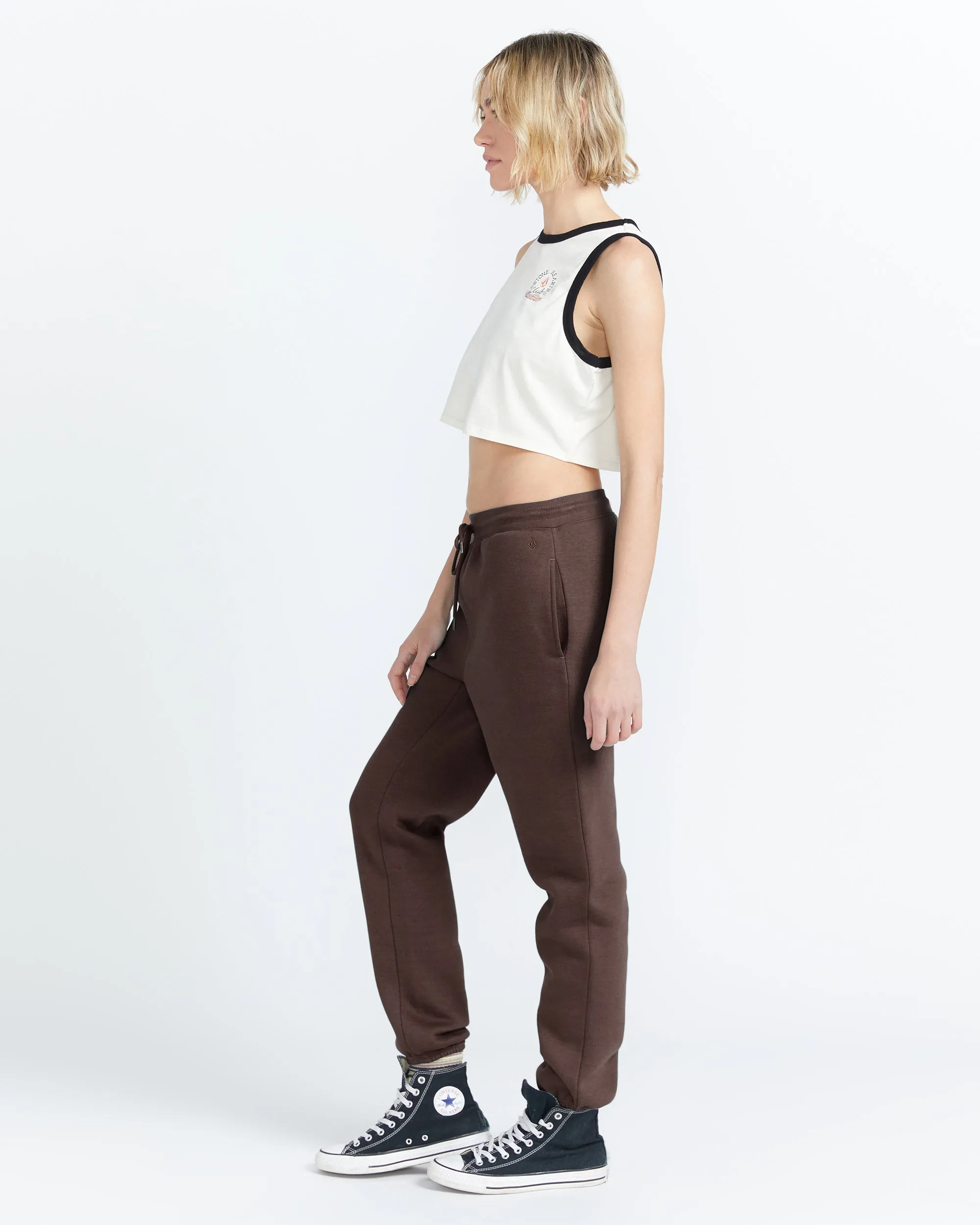 Stone Heart Up Pants - Dark Chocolate