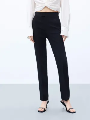 Straight High Rise Pants