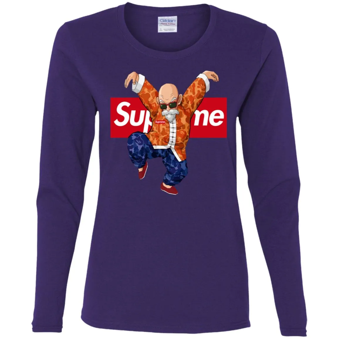 Supreme Kame Turtle Dragon Ball T-shirt Women Long Sleeve Shirt