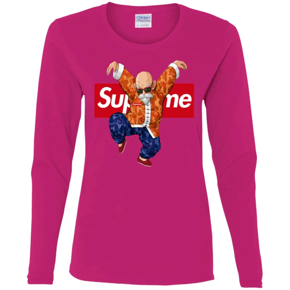 Supreme Kame Turtle Dragon Ball T-shirt Women Long Sleeve Shirt