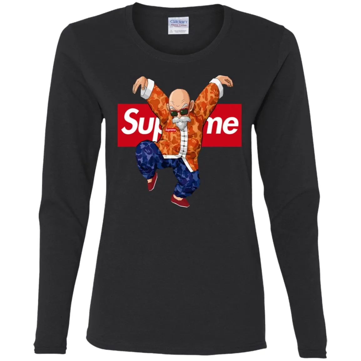 Supreme Kame Turtle Dragon Ball T-shirt Women Long Sleeve Shirt