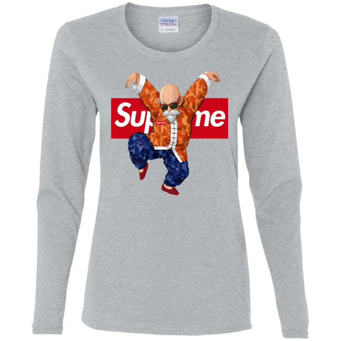 Supreme Kame Turtle Dragon Ball T-shirt Women Long Sleeve Shirt