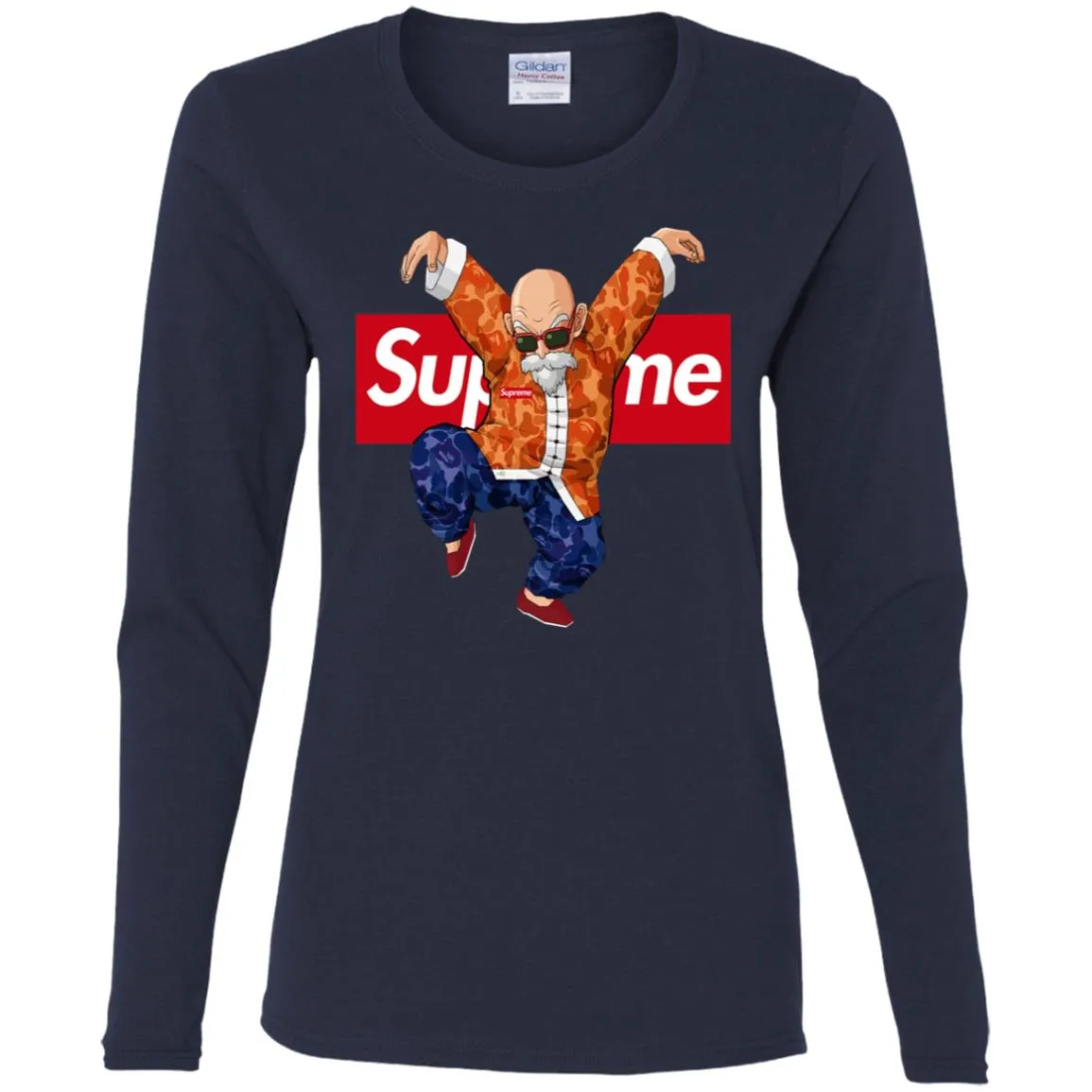 Supreme Kame Turtle Dragon Ball T-shirt Women Long Sleeve Shirt