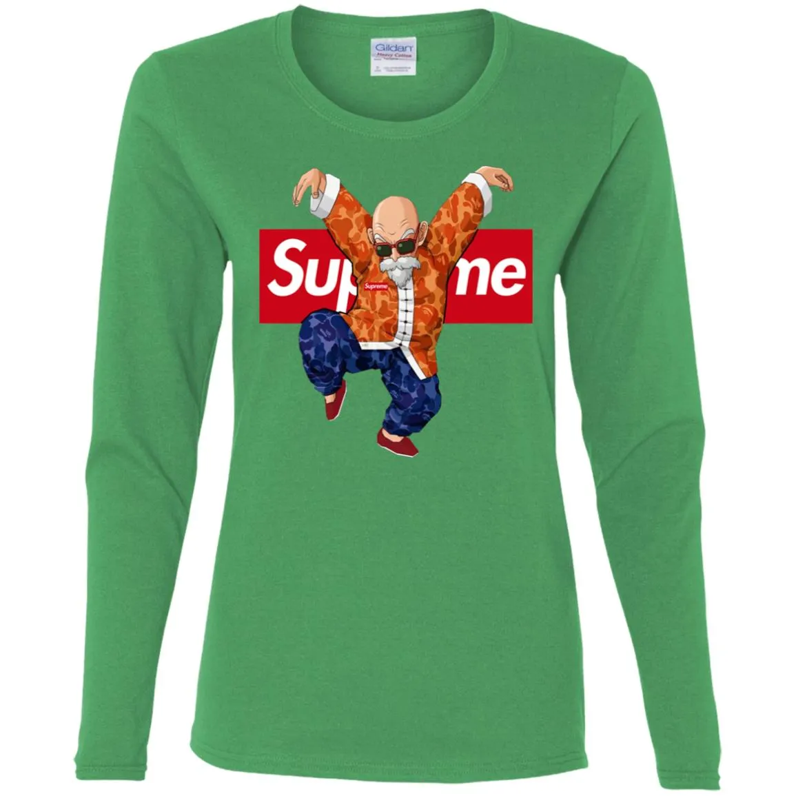 Supreme Kame Turtle Dragon Ball T-shirt Women Long Sleeve Shirt