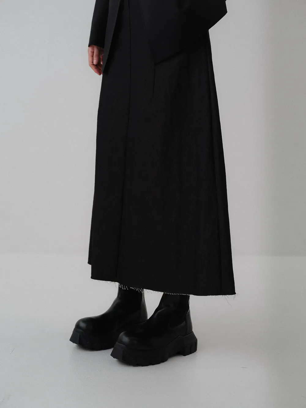 Tabitha long denim skirt