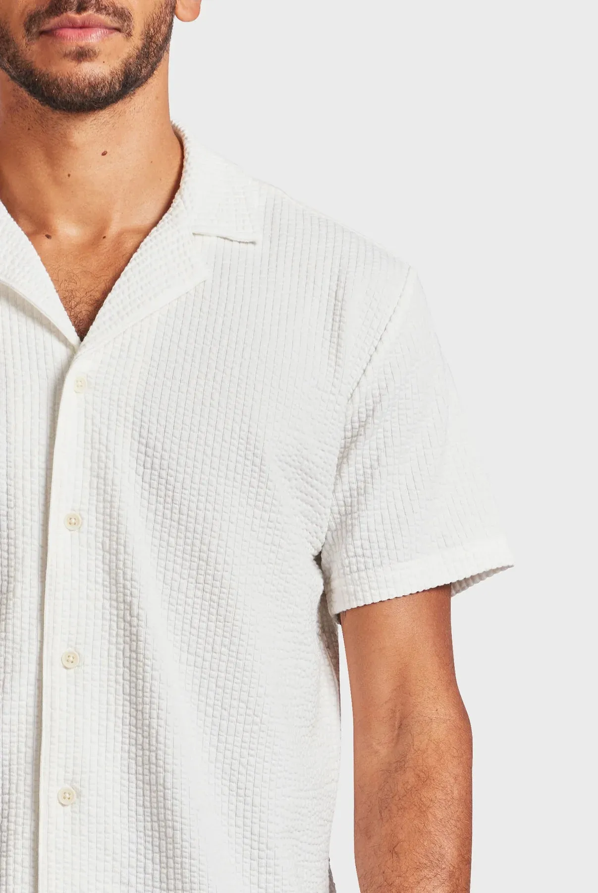 Ted Short Sleeve Shirt in White