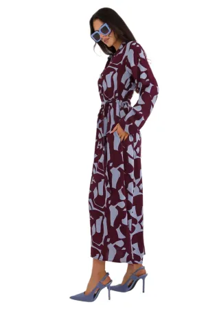 TEEK - Graphic Pocketed Long Day Dress