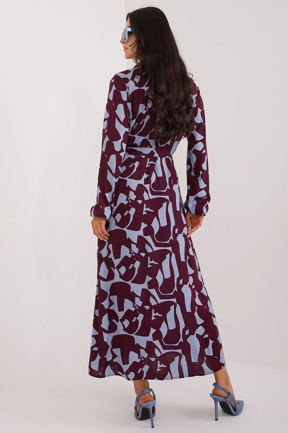 TEEK - Graphic Pocketed Long Day Dress