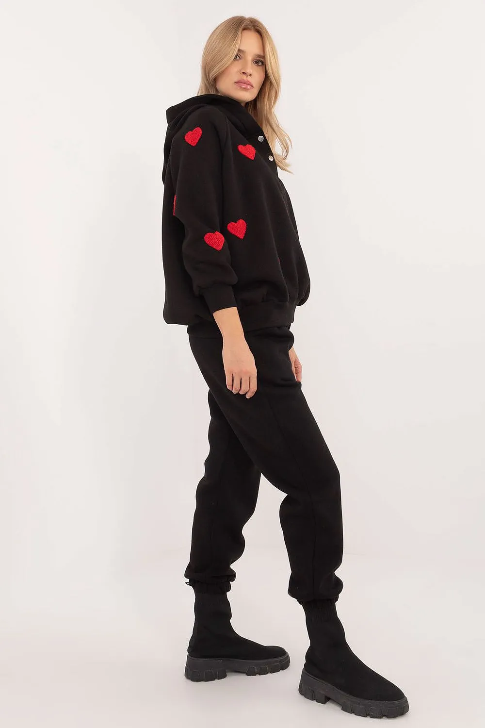 TEEK - Hooded Hearts 2pc Sweat Set