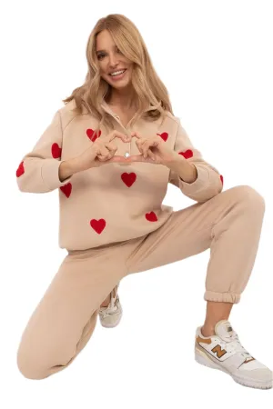 TEEK - Hooded Hearts 2pc Sweat Set