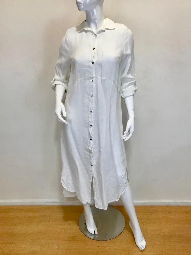 The EWA Linen Button down Kaftan Dress