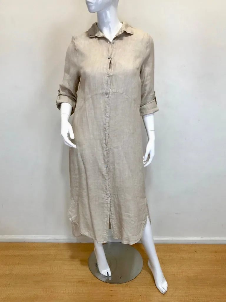 The EWA Linen Button down Kaftan Dress