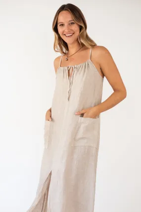 The HALIIMAILE Linen maxi dress