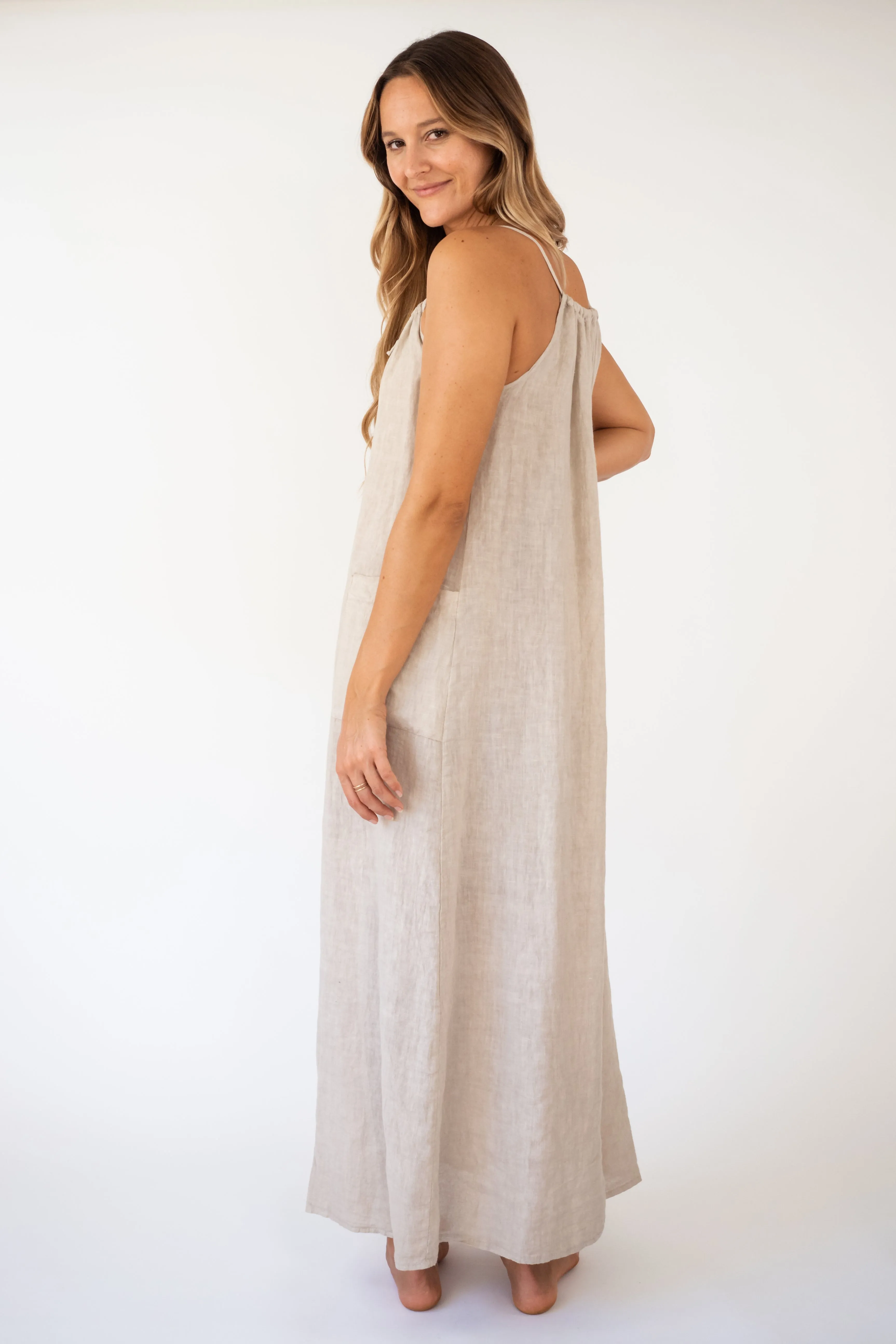 The HALIIMAILE Linen maxi dress