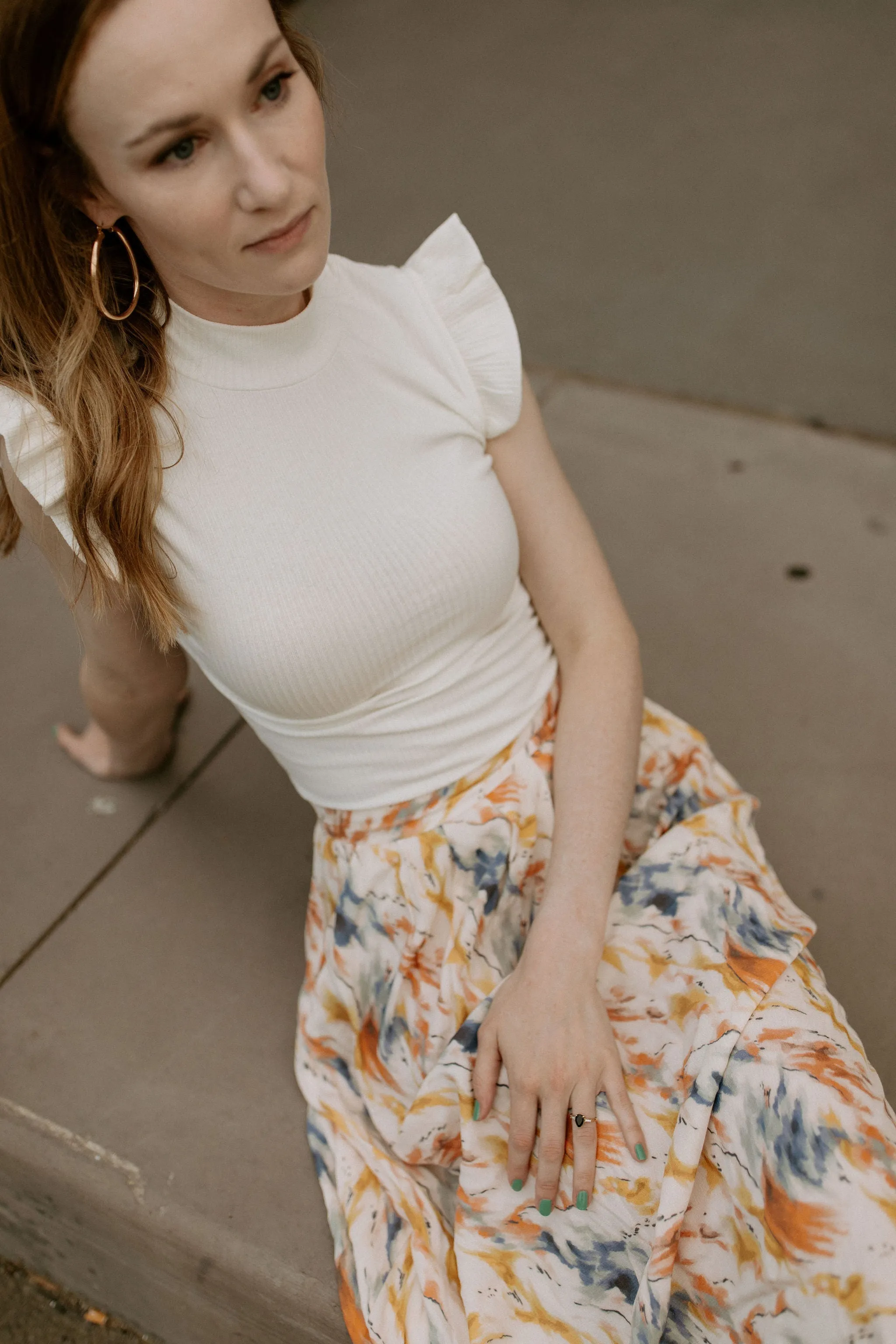 The Kasia Watercolour Maxi Skirt