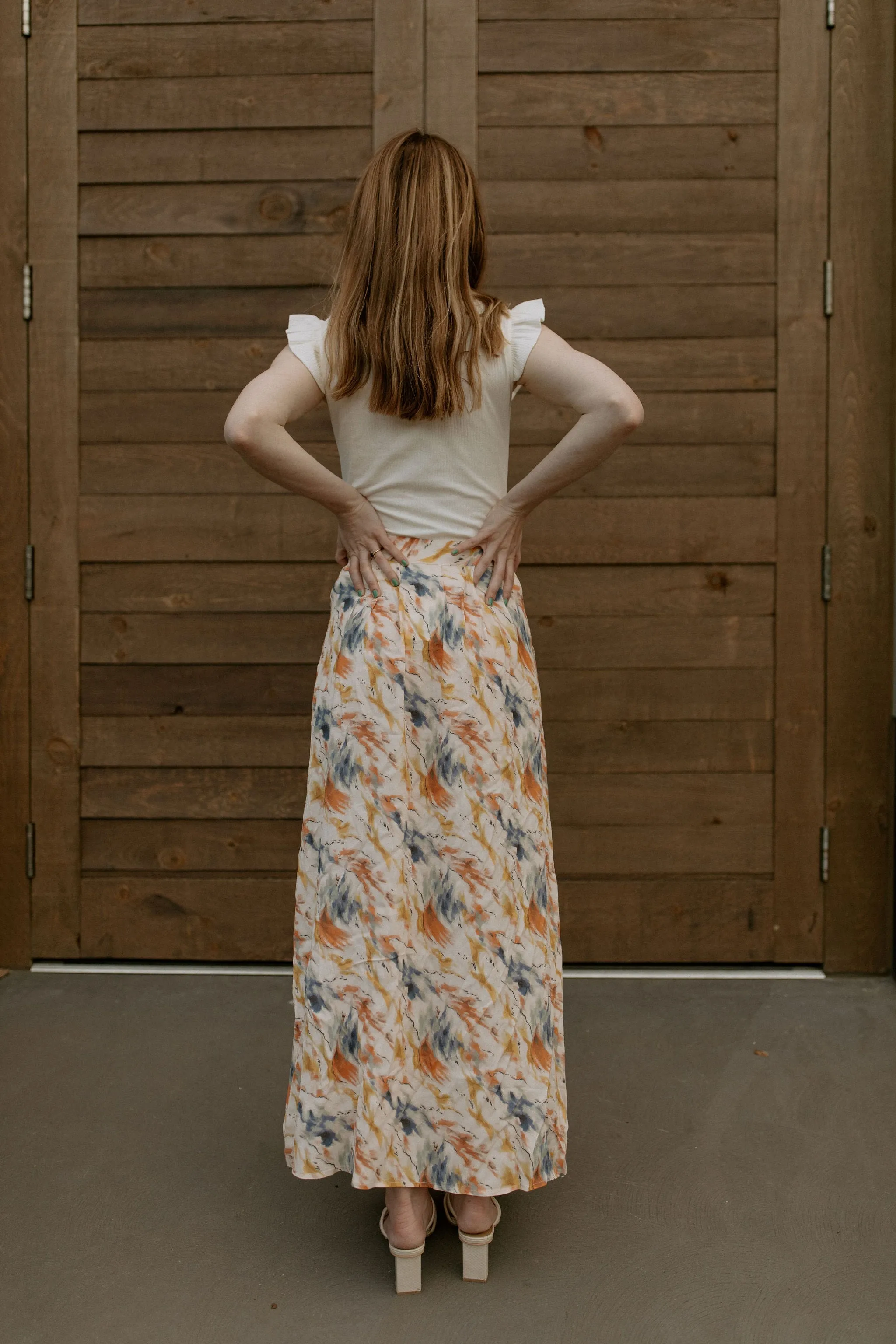 The Kasia Watercolour Maxi Skirt