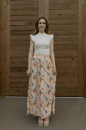 The Kasia Watercolour Maxi Skirt