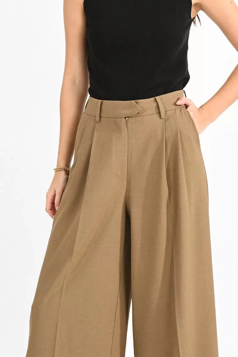 The Palazzo Trouser - Khaki