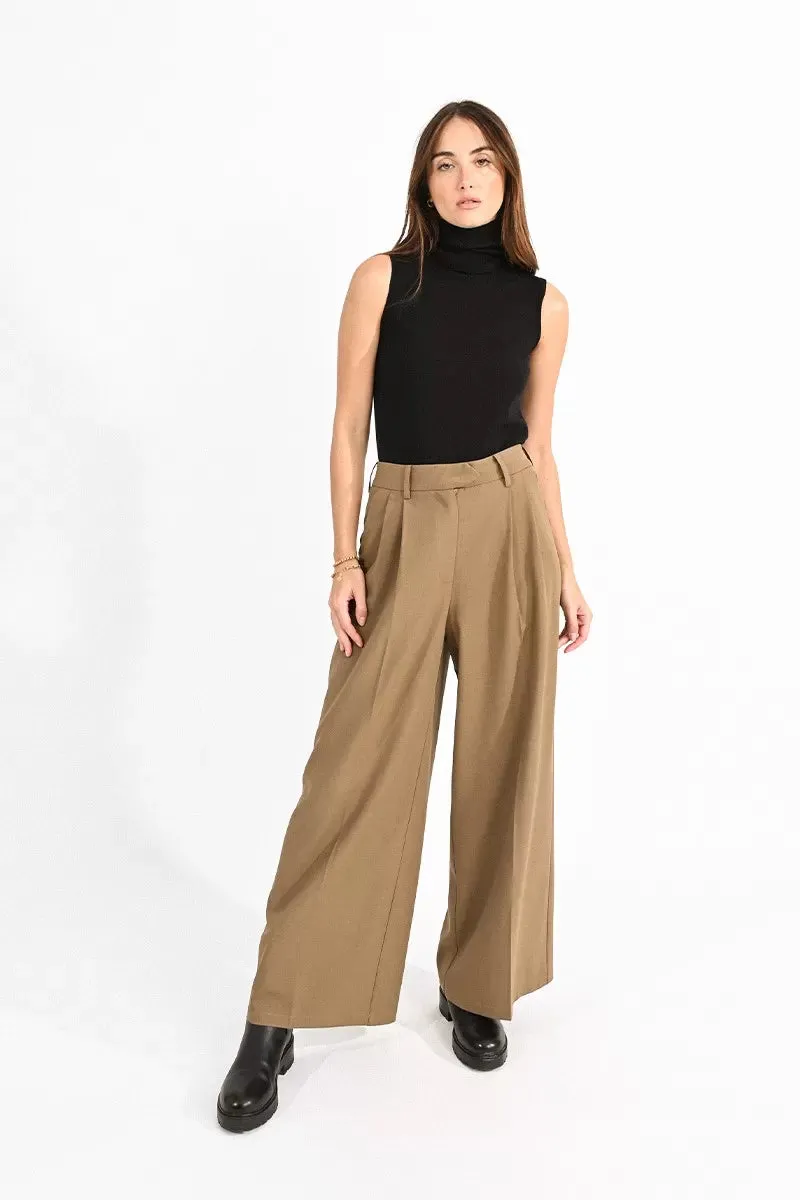 The Palazzo Trouser - Khaki