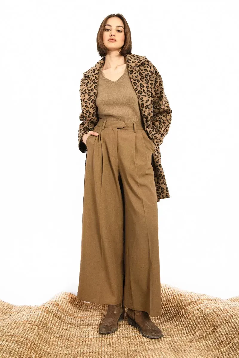 The Palazzo Trouser - Khaki