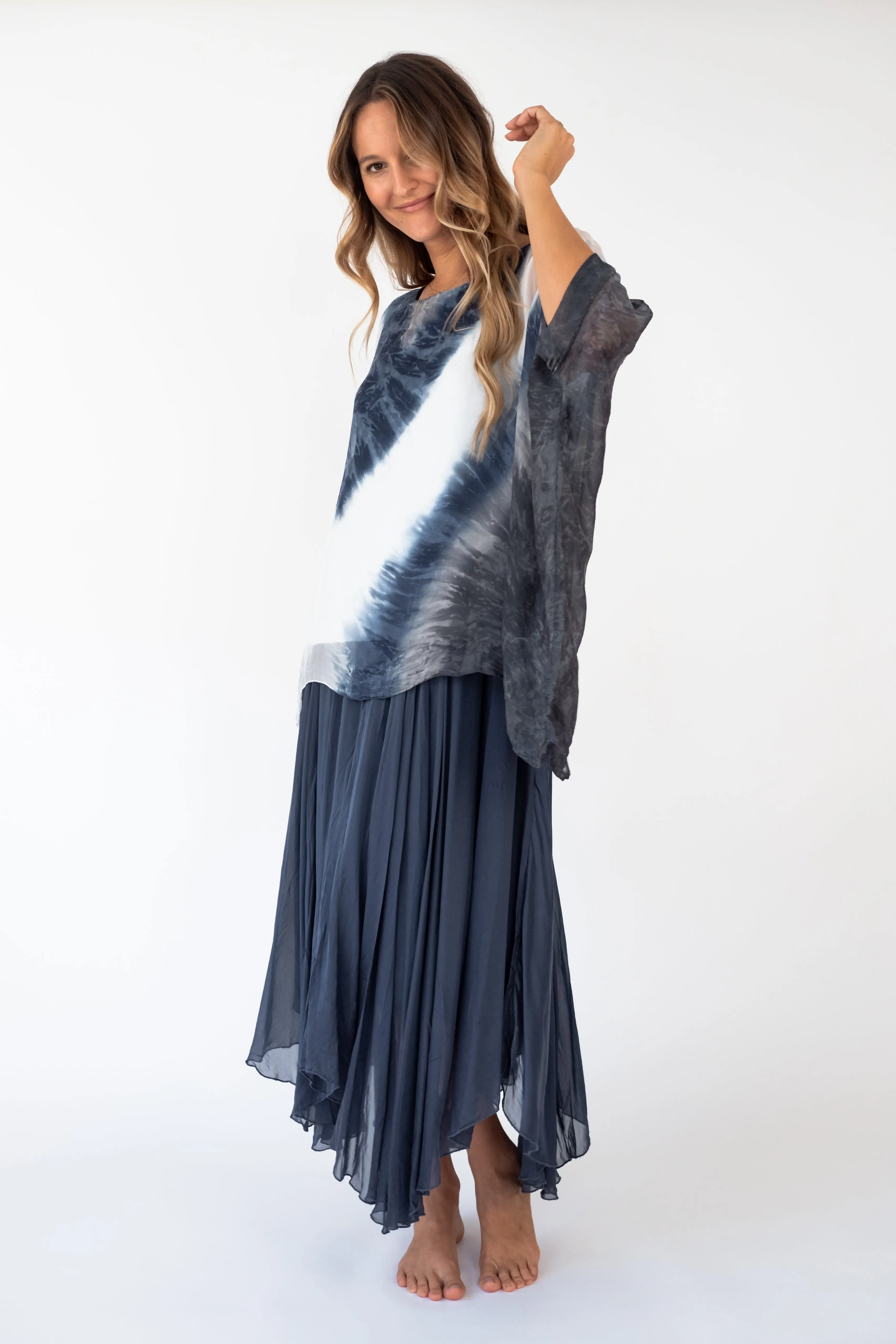 The WAILEA Silk sleeveless maxi dress