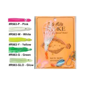 Tide Rite R563 Wide Gap Hook Squid Skirt Spinner Fluke Rig