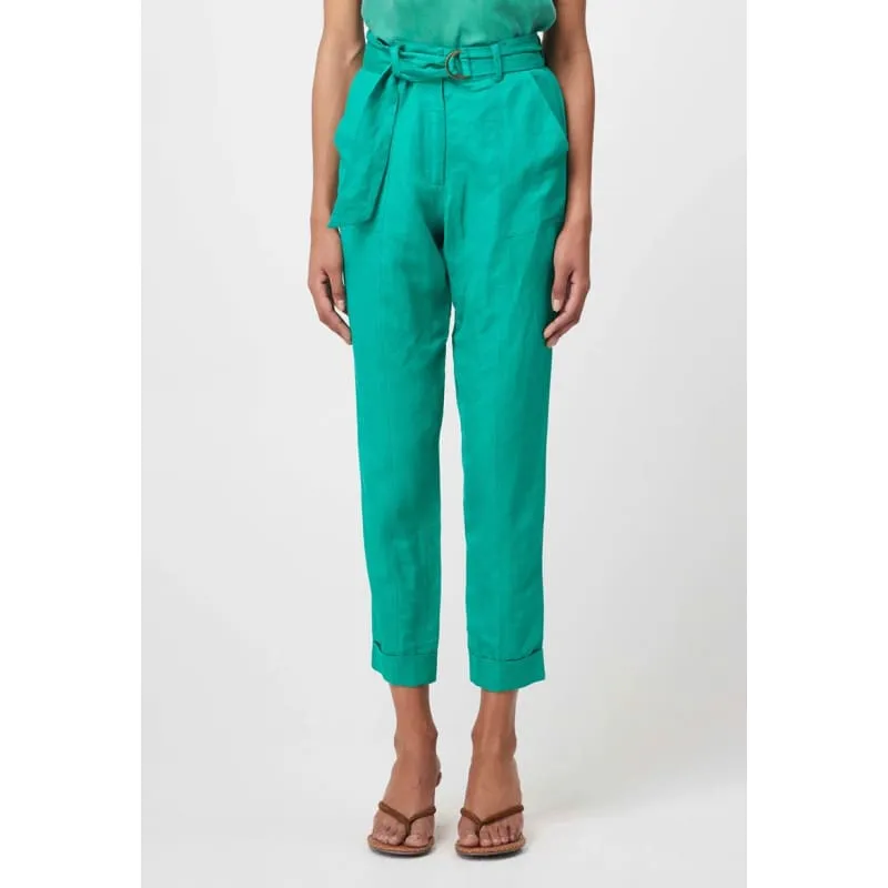 Transit Linen Viscose Pant | Bay Green