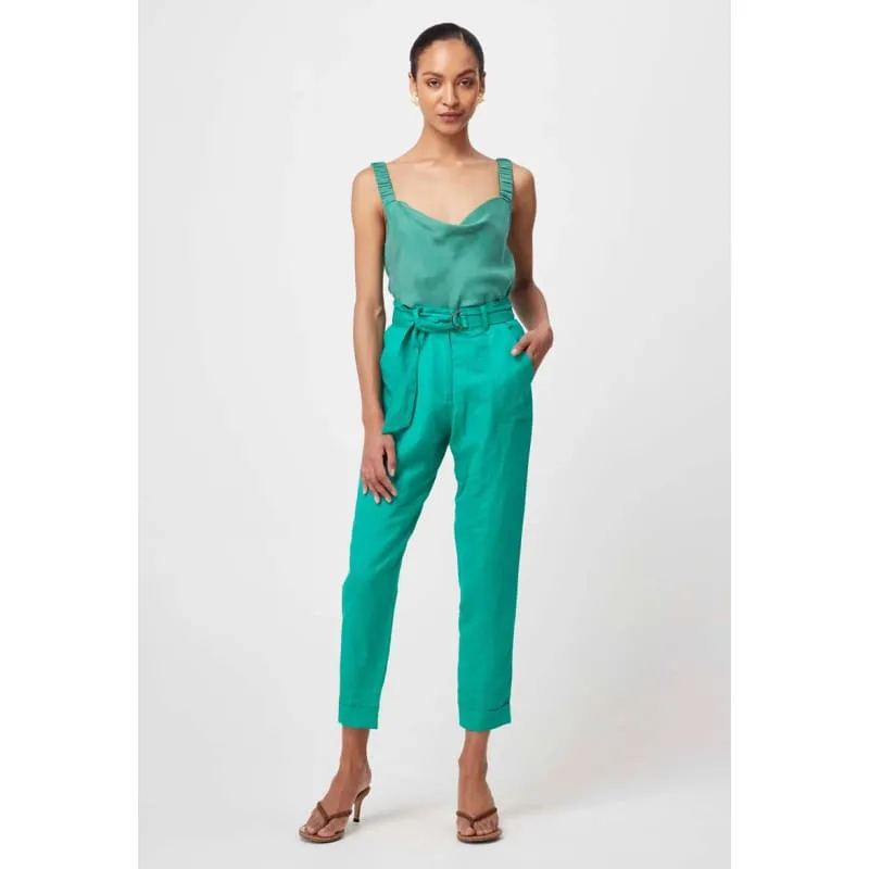 Transit Linen Viscose Pant | Bay Green