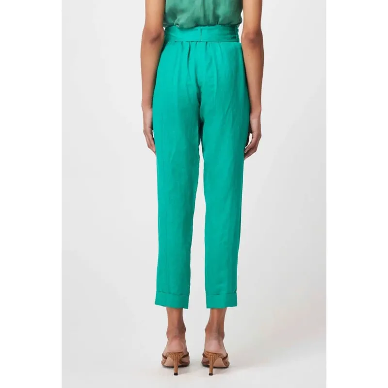 Transit Linen Viscose Pant | Bay Green