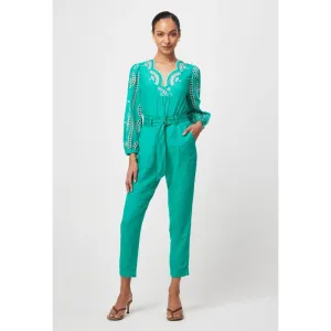 Transit Linen Viscose Pant | Bay Green