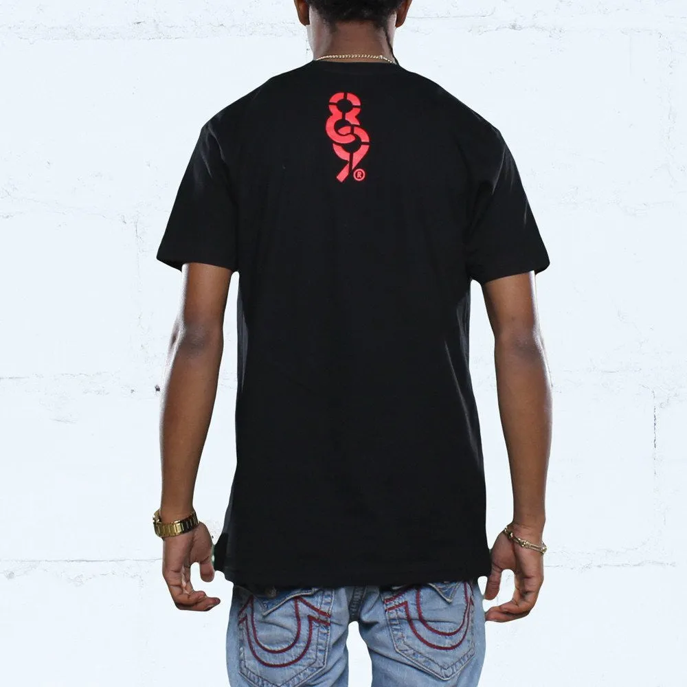 Triple Beam T Shirt Black