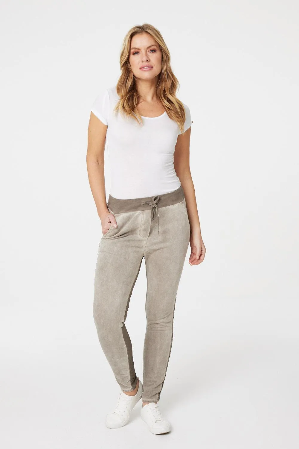 Two Tone Relaxed Trousers