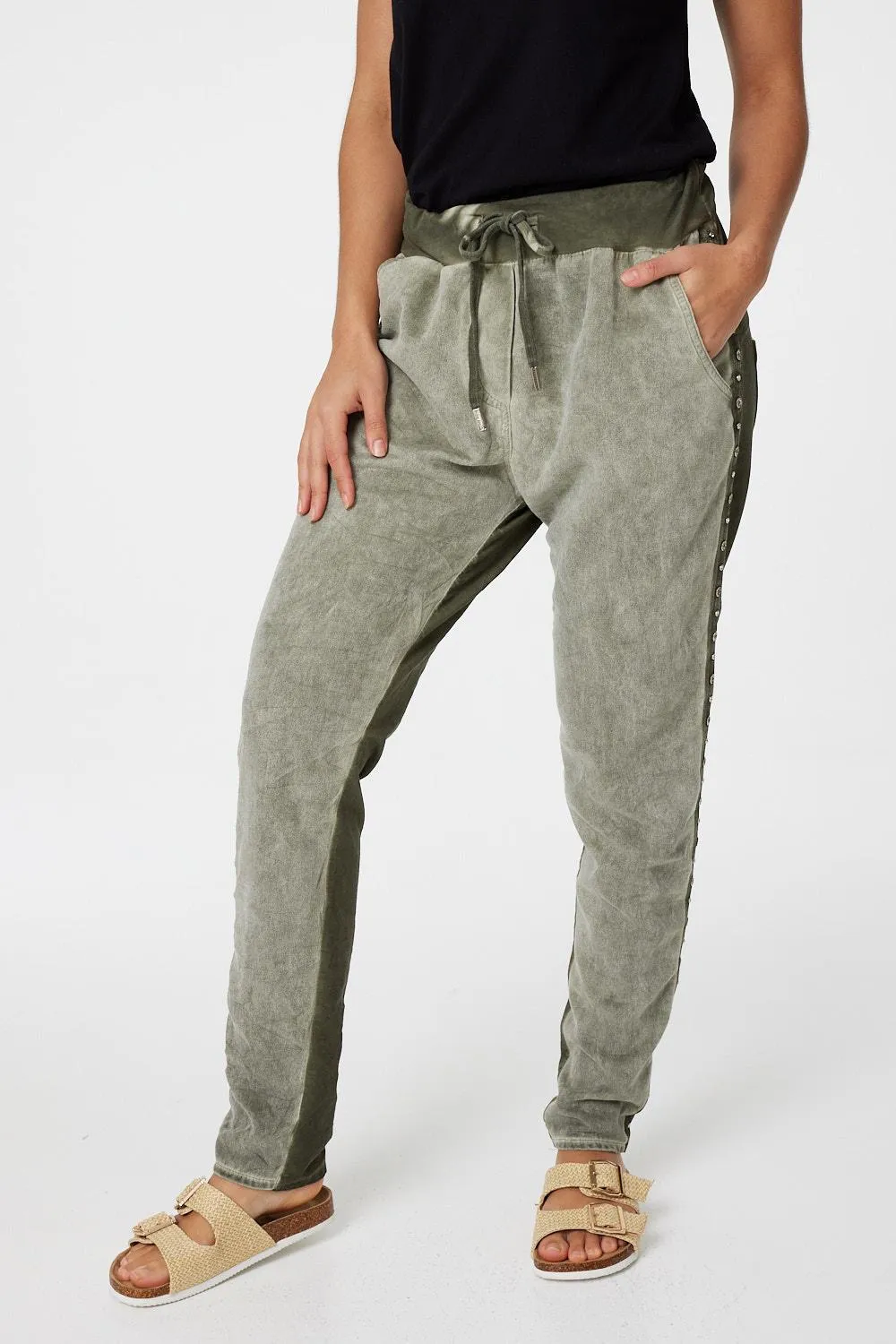 Two Tone Relaxed Trousers