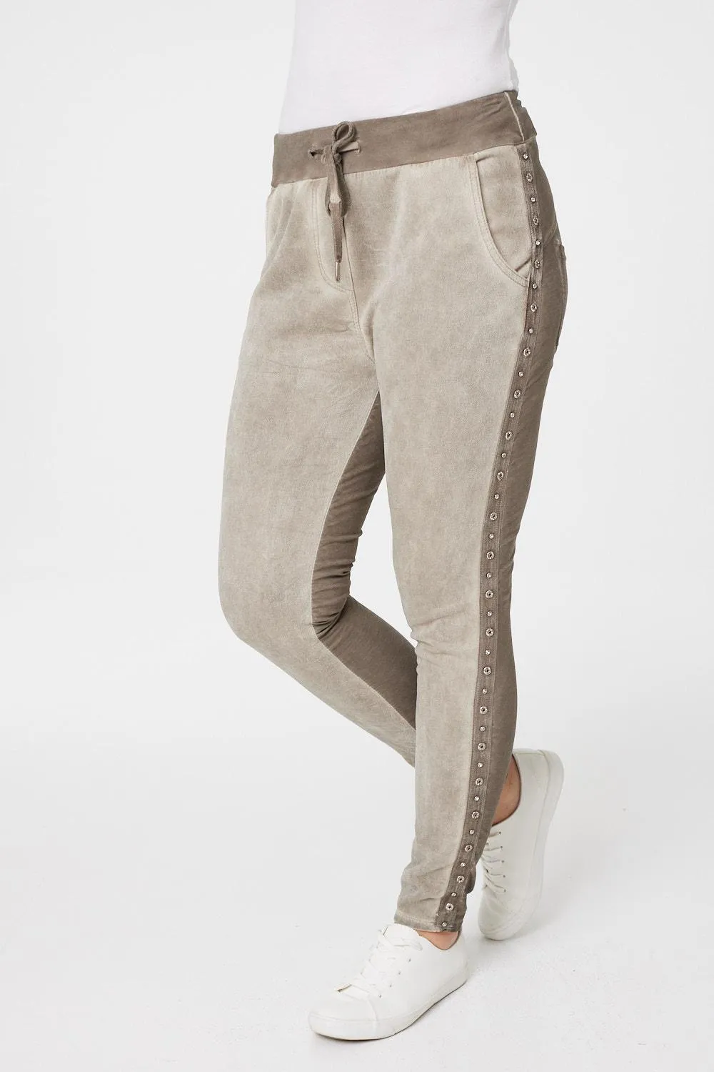 Two Tone Relaxed Trousers