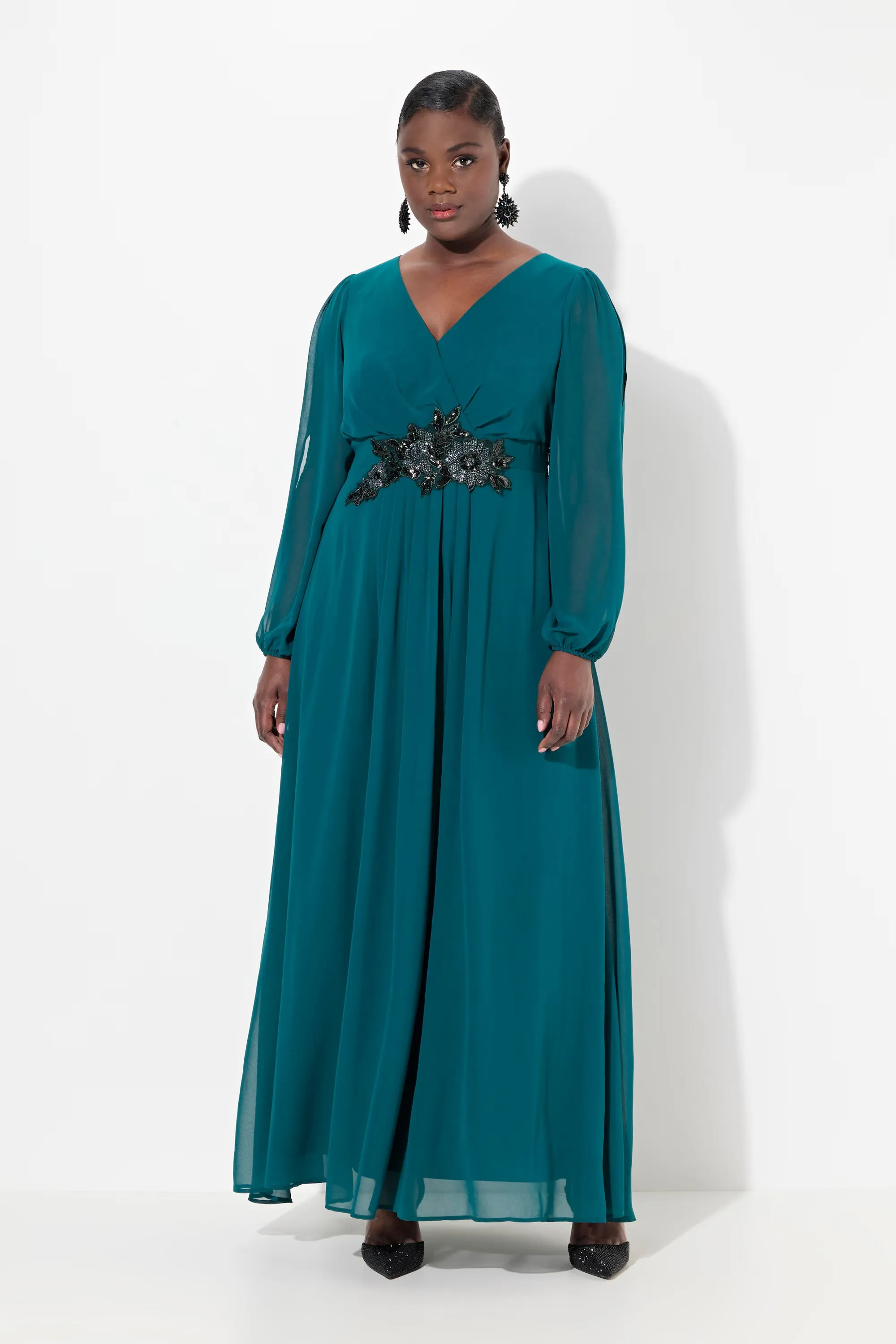 Ulla Popken Evening Dress in Green