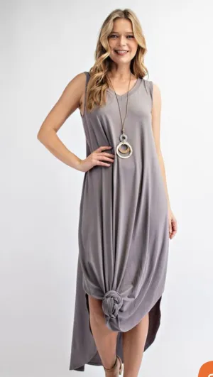 V neck maxi dress