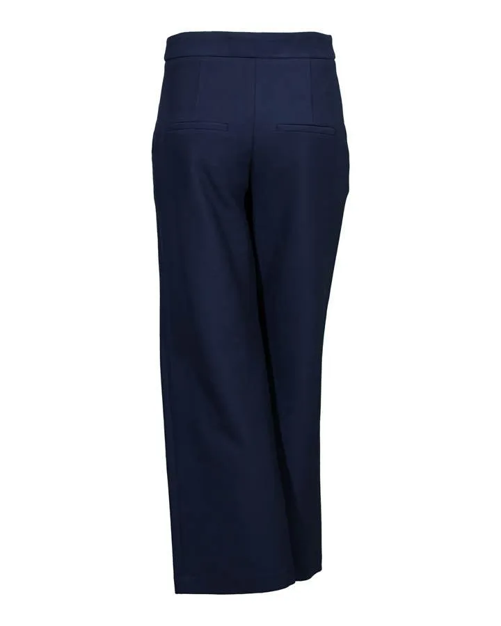 Veronica Beard Brixton Wide Leg Ankle Pant