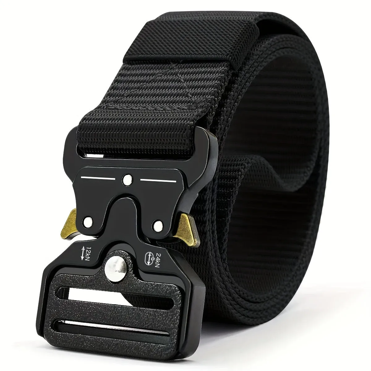 Versatile Unisex Tactical Belt with Adjustable Plastic Buckle