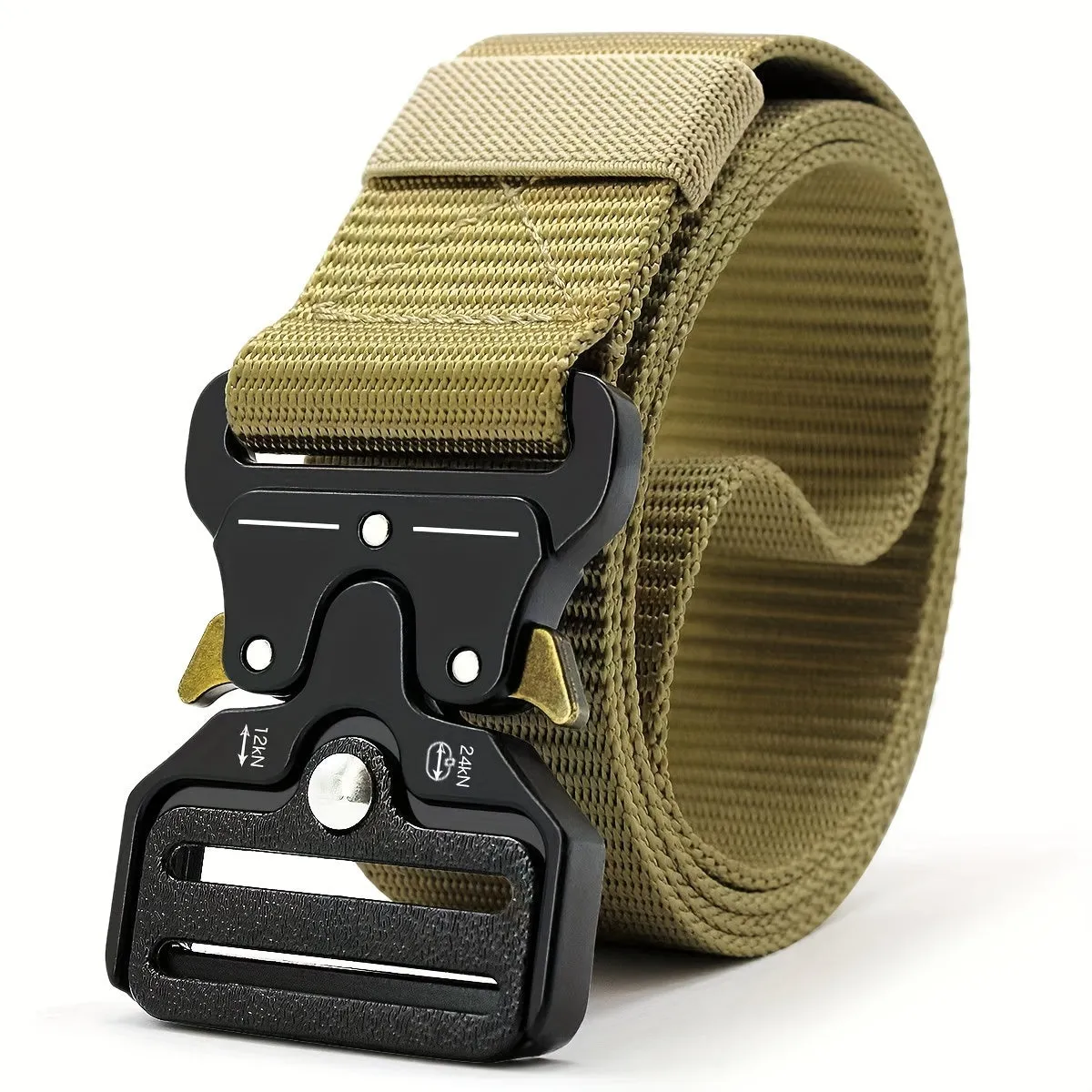 Versatile Unisex Tactical Belt with Adjustable Plastic Buckle