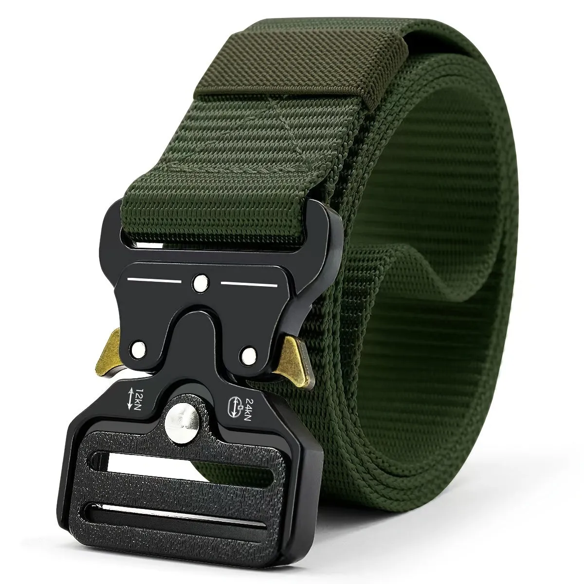 Versatile Unisex Tactical Belt with Adjustable Plastic Buckle