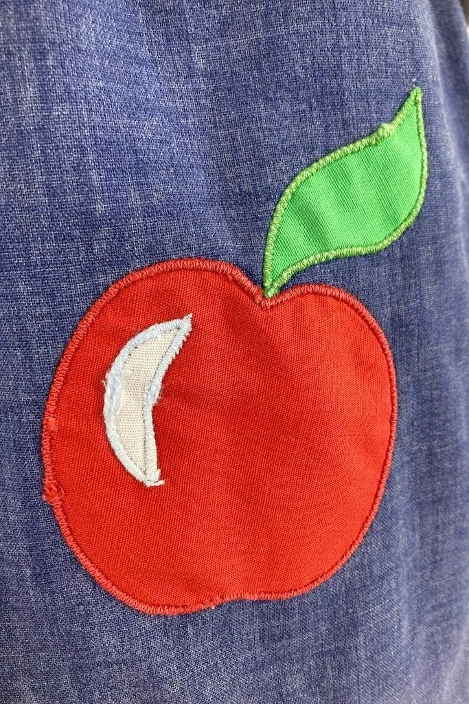 Vintage Chambray Apples Skirt